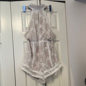 Sheer White Floral Romper